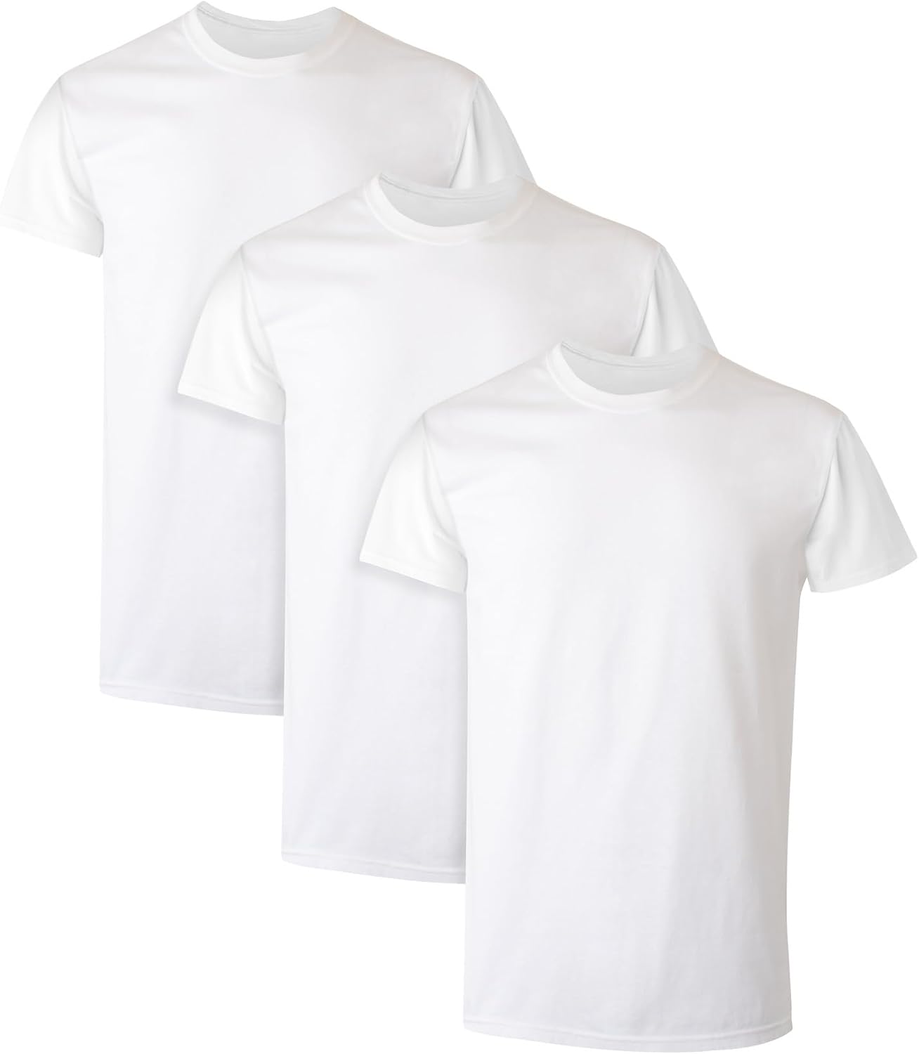 Hanes Men's Undershirt Packs, Stay-Tucked Soft Cotton Undershirts, Best Undershirts for Men, White/Black/Asstd Multipacks