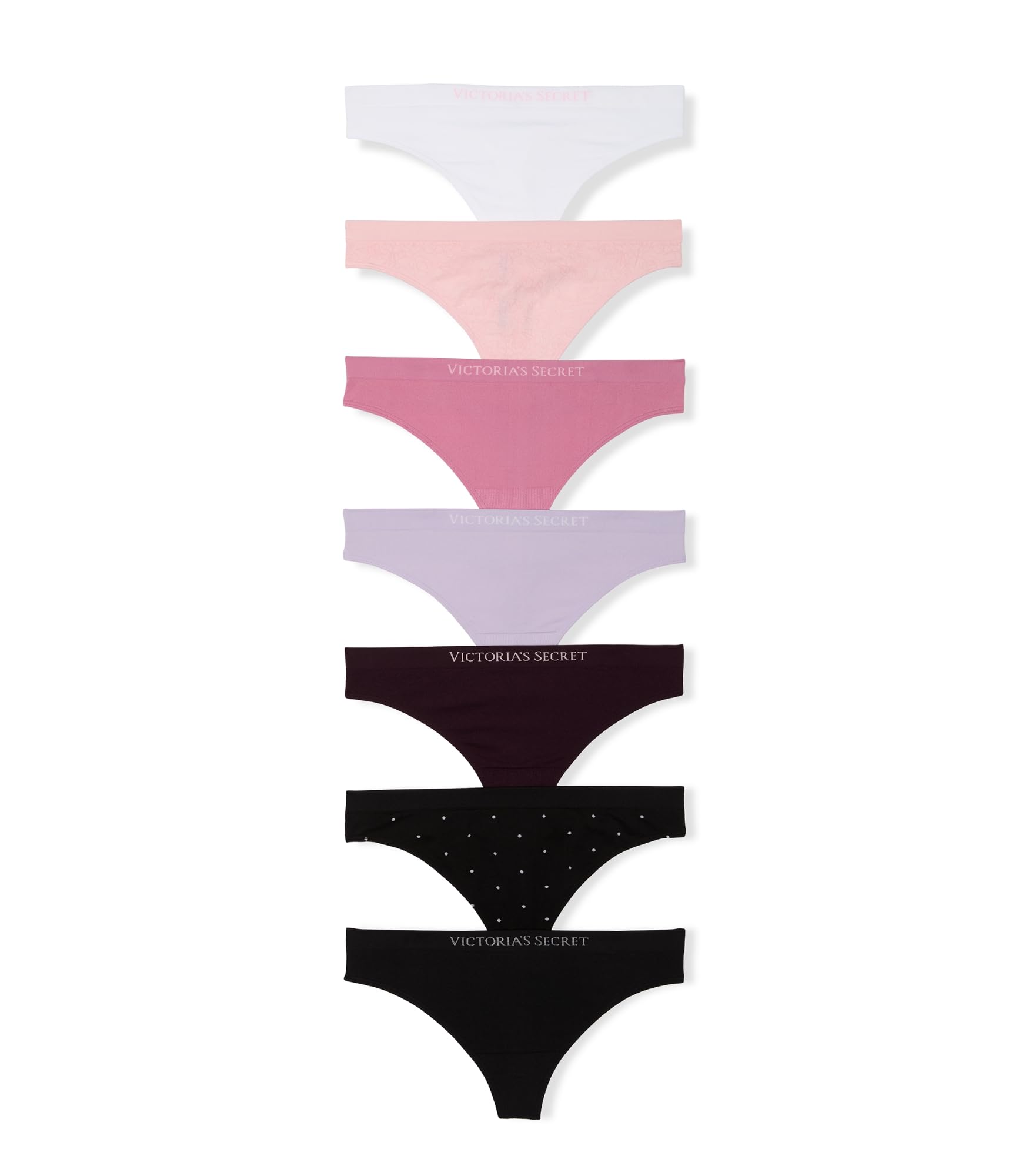 Victoria's Secret Women's Seamless Thong Panties, Underwear Pack