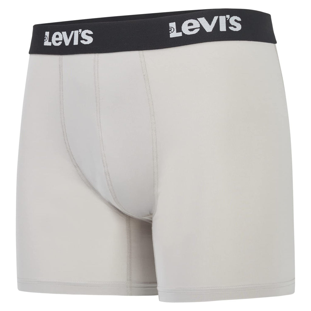 Levi's Mens Underwear Microfiber Boxer Brief for Men Ultra Soft 4 Pack