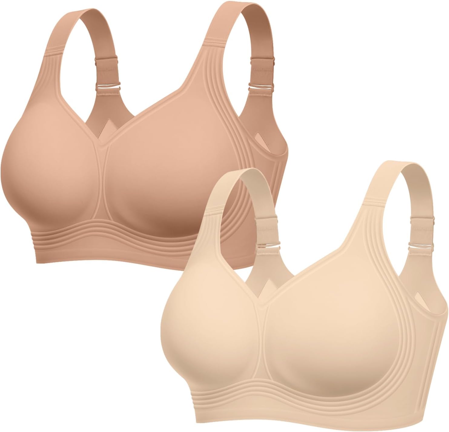 LetsJoli Jelly Bras for Women No Underwire Plus Size Push Up Supportive