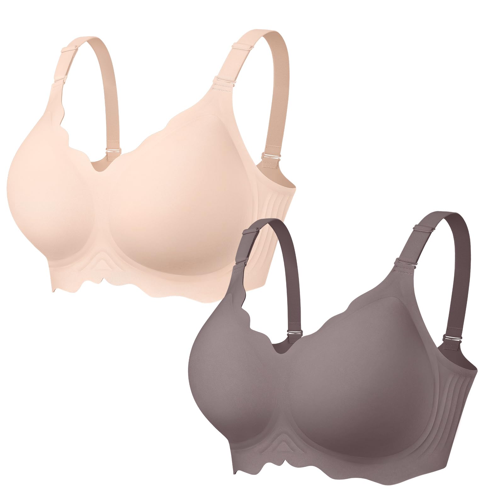 OEAK Women Value Series Jelly Bras Wireless Pushup Convertible Bra