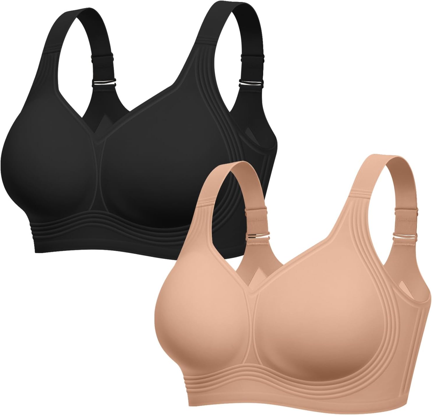 LetsJoli Jelly Bras for Women No Underwire Plus Size Push Up Supportive