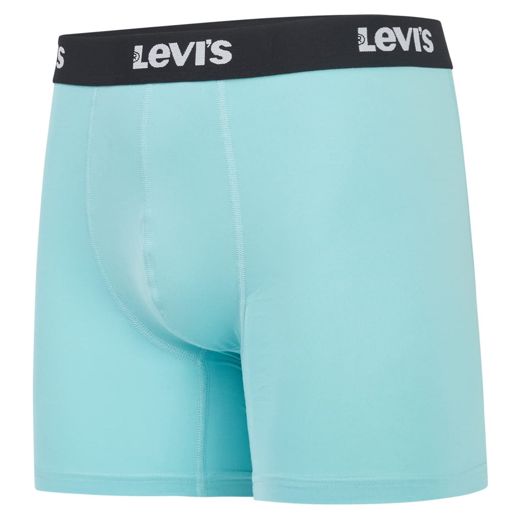 Levi's Mens Underwear Microfiber Boxer Brief for Men Ultra Soft 4 Pack