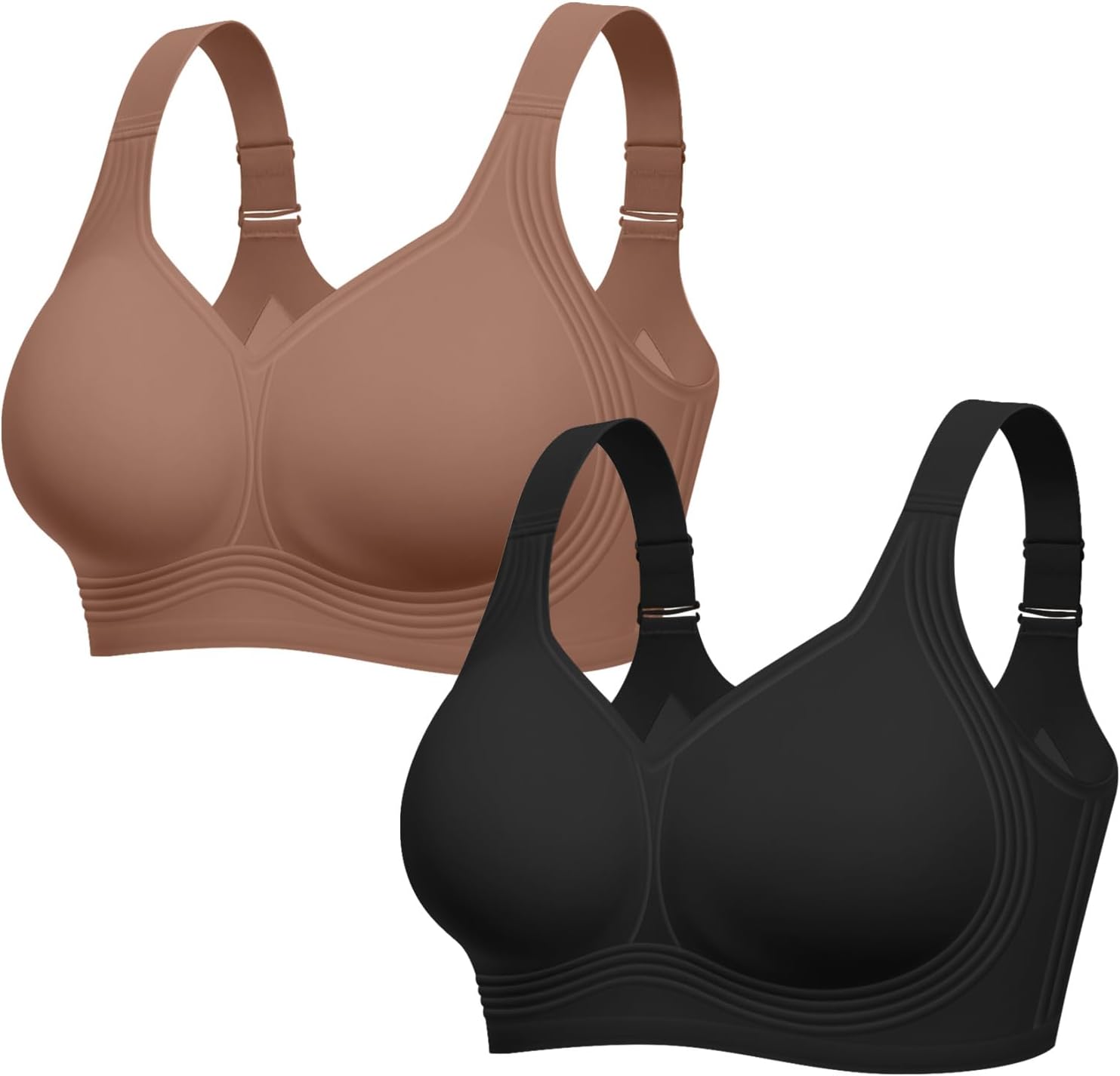 LetsJoli Jelly Bras for Women No Underwire Plus Size Push Up Supportive