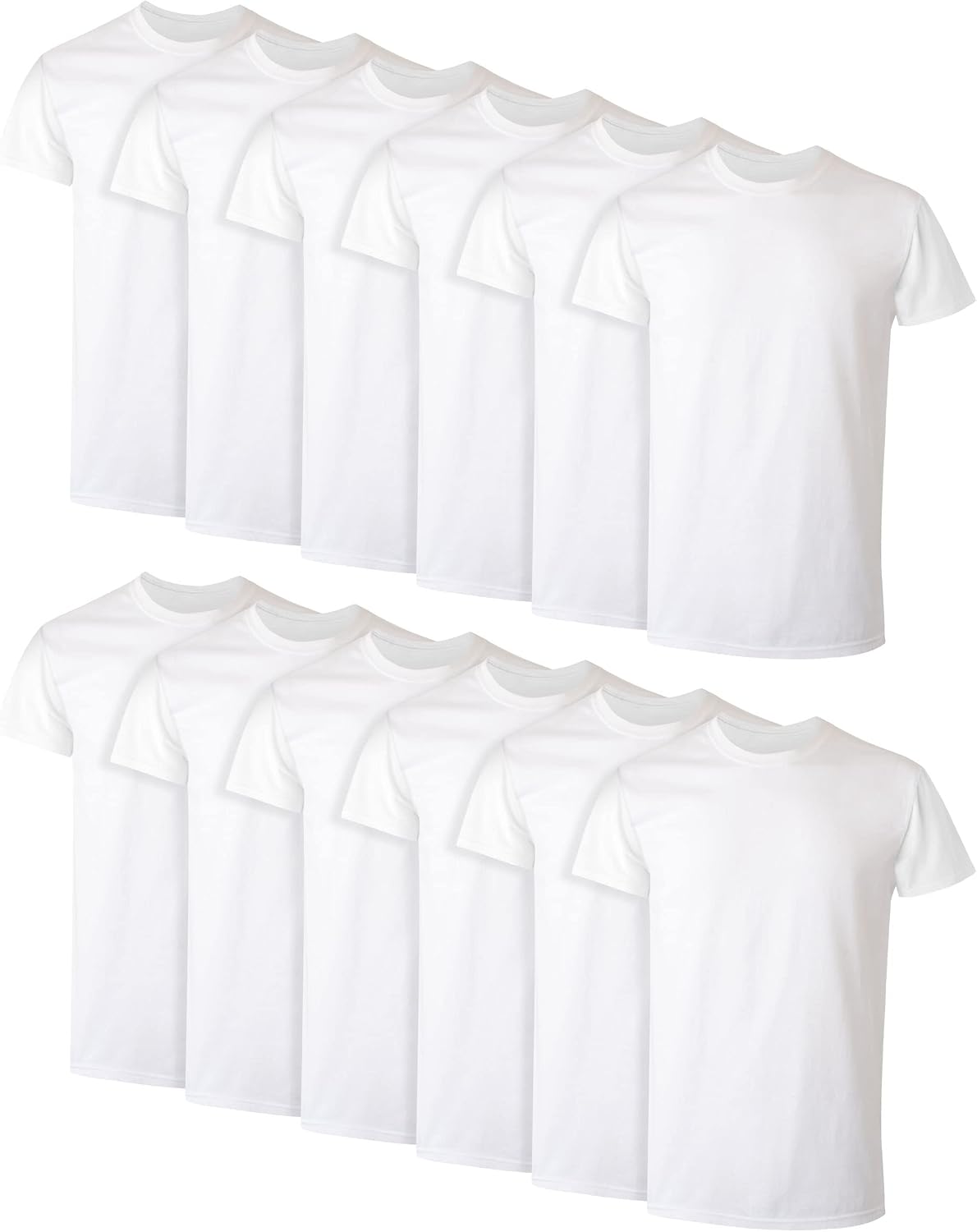 Hanes Men's Undershirt Packs, Stay-Tucked Soft Cotton Undershirts, Best Undershirts for Men, White/Black/Asstd Multipacks