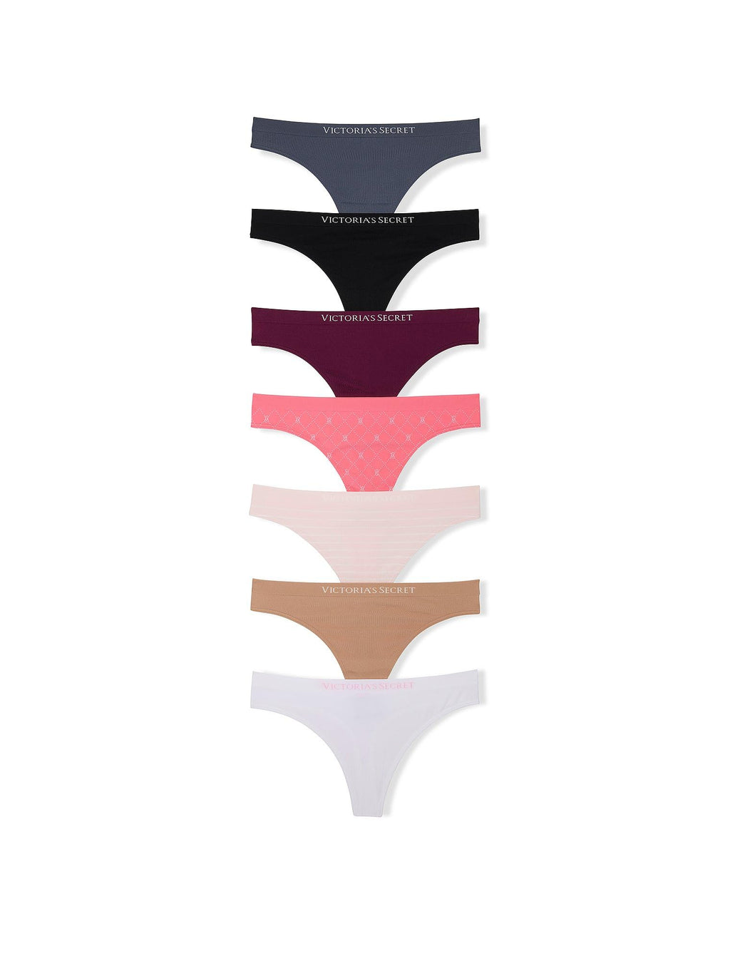 Victoria's Secret Women's Seamless Thong Panties, Underwear Pack