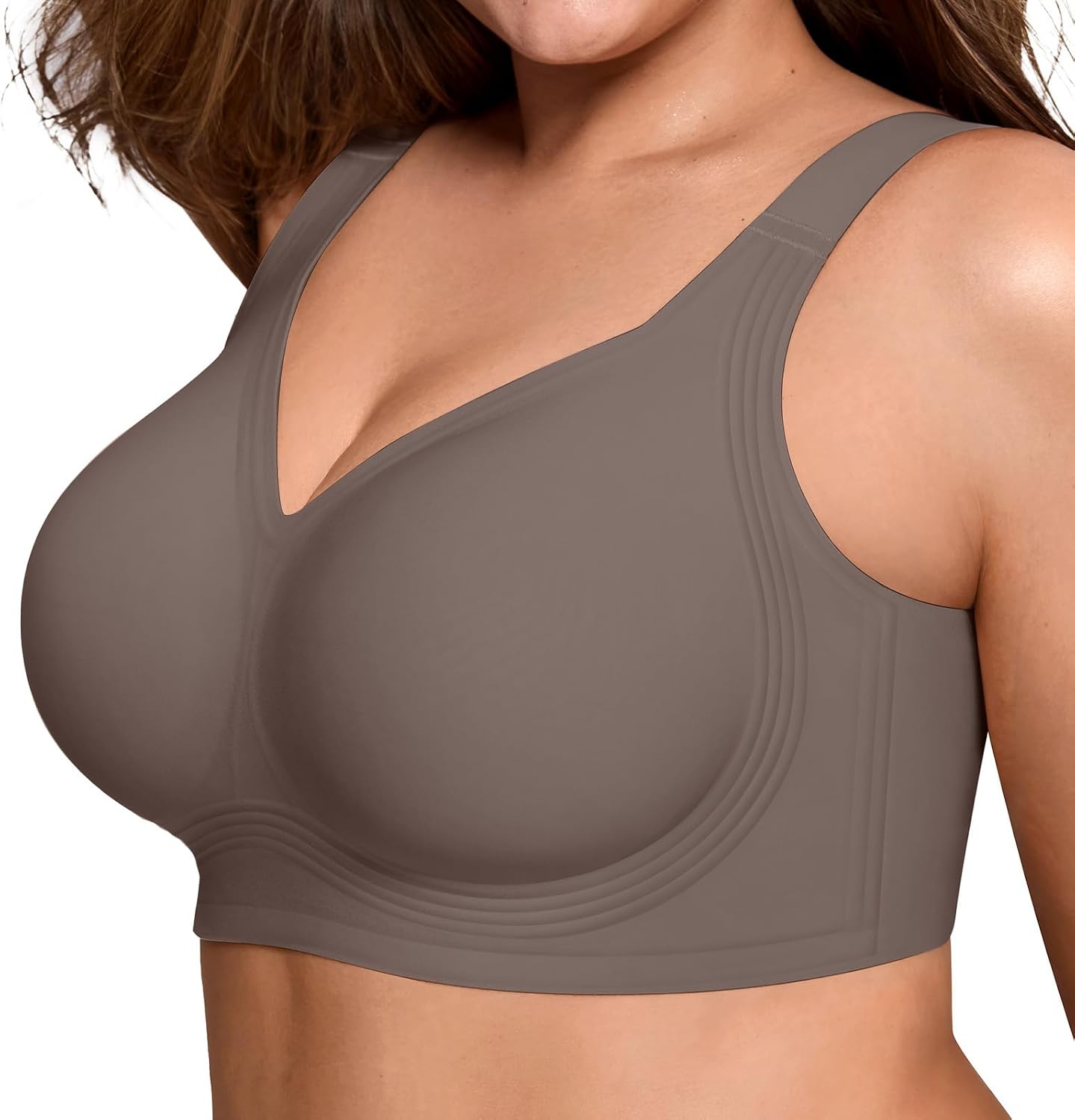 LetsJoli Jelly Bras for Women No Underwire Plus Size Push Up Supportive