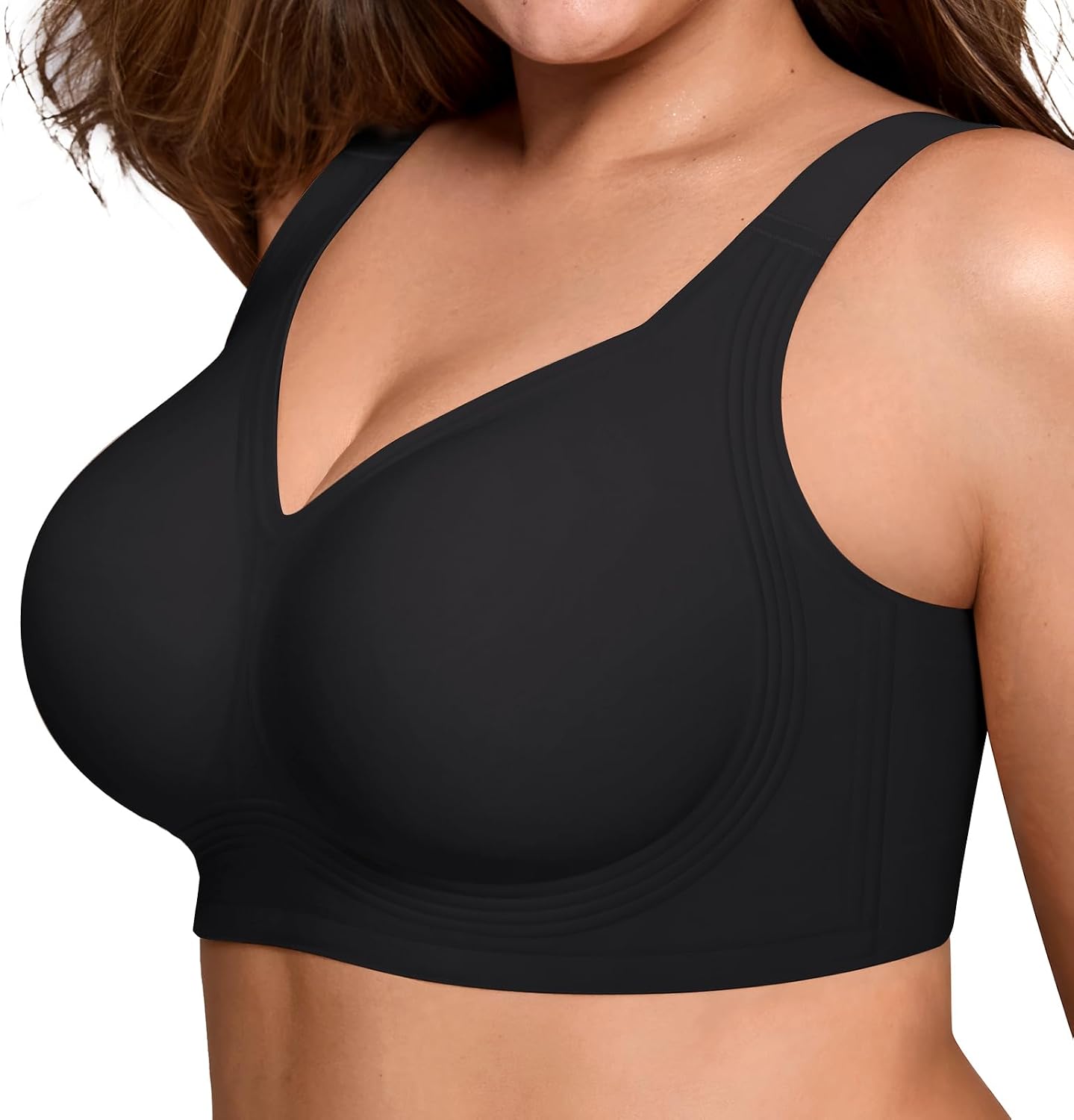 LetsJoli Jelly Bras for Women No Underwire Plus Size Push Up Supportive
