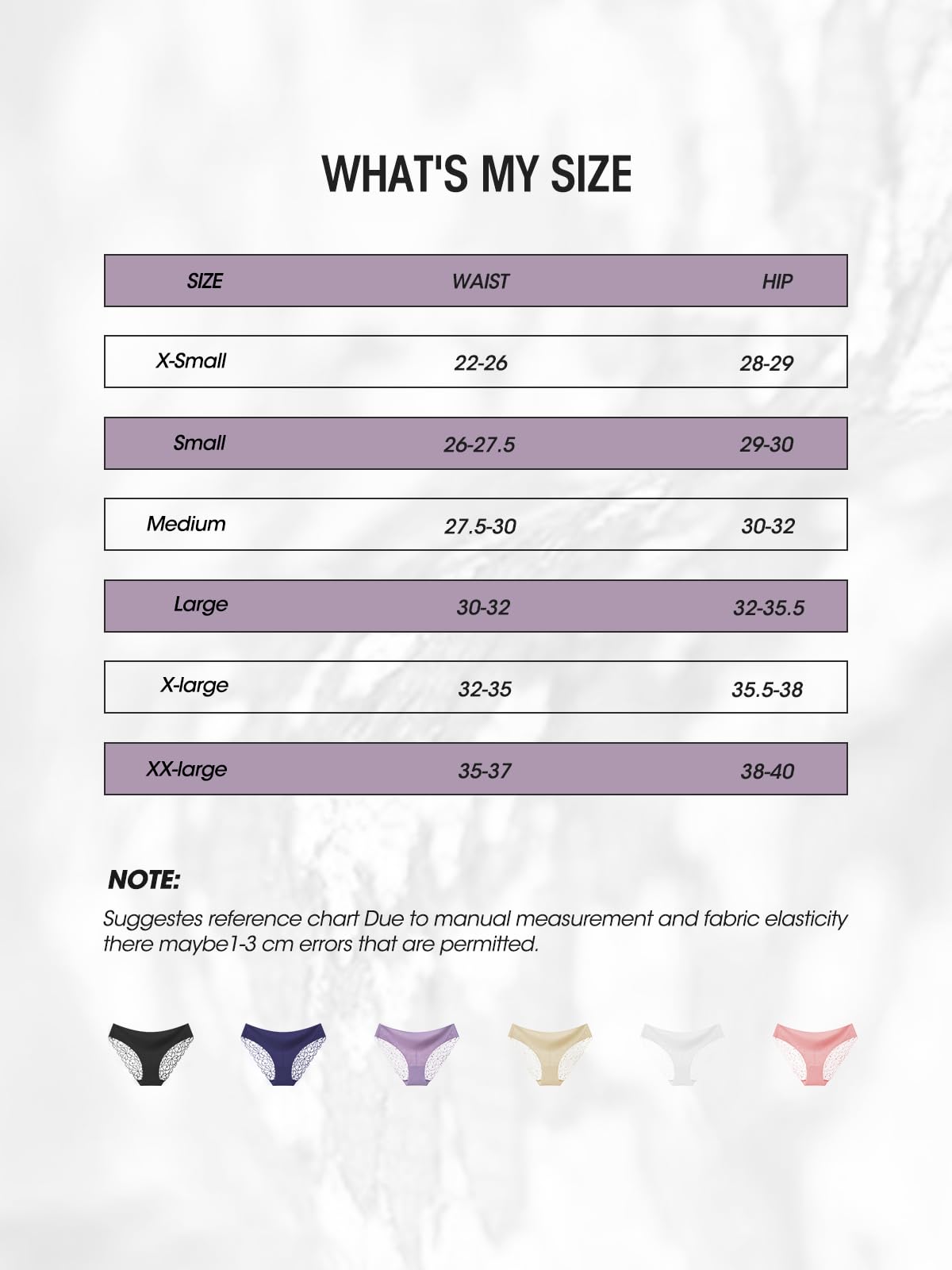 Seamless Underwear for Women Sexy Lace Cheeky Bikini Panties 6 Pack