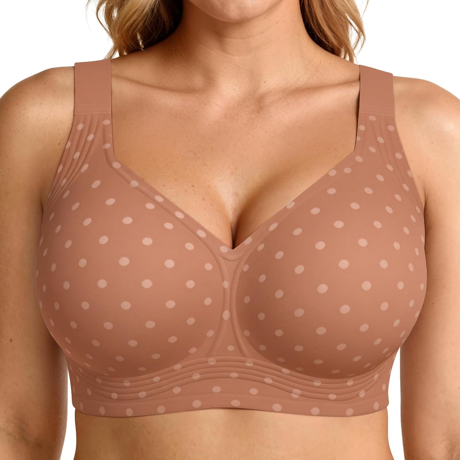 LetsJoli Jelly Bras for Women No Underwire Plus Size Push Up Supportive