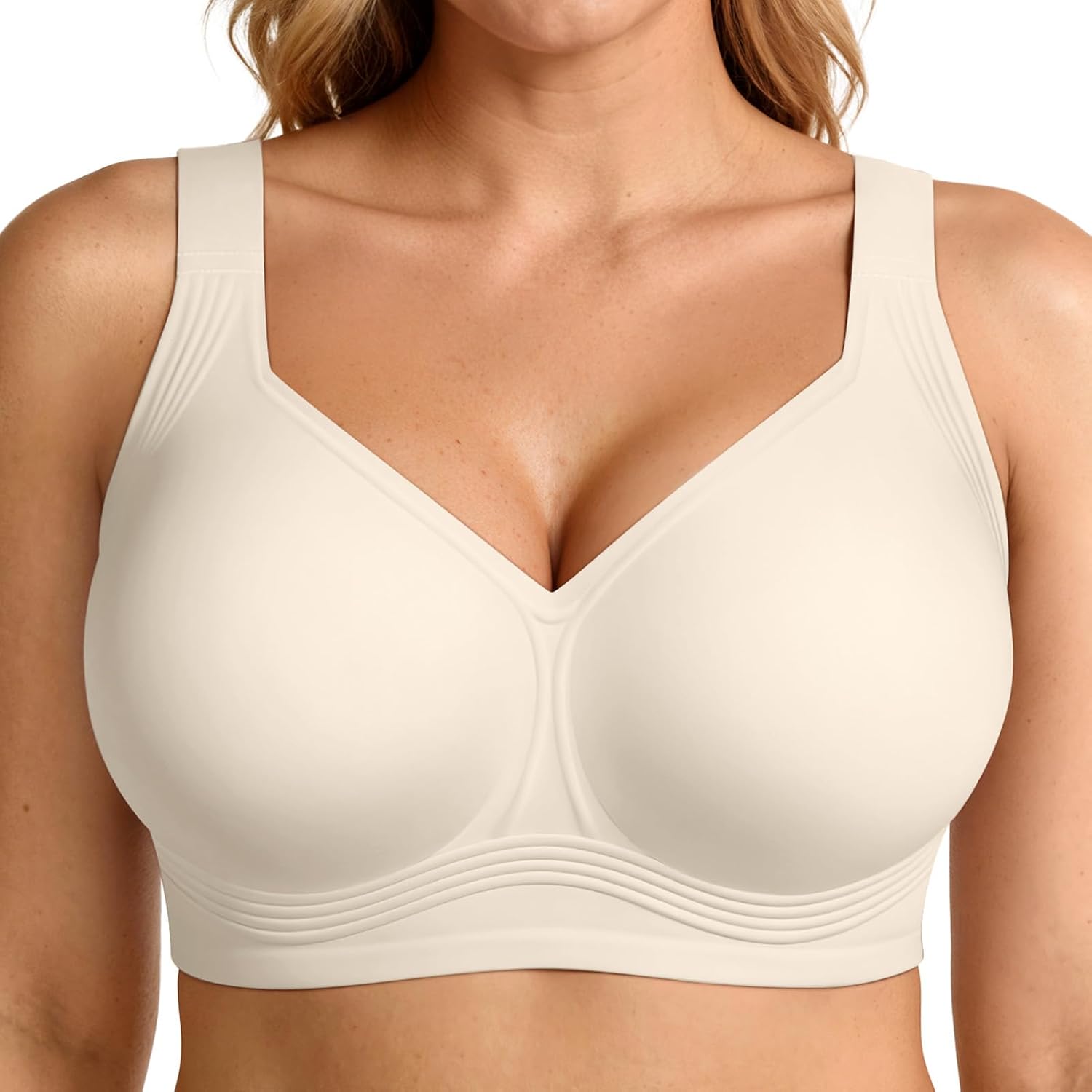 LetsJoli Jelly Bras for Women No Underwire Plus Size Push Up Supportive