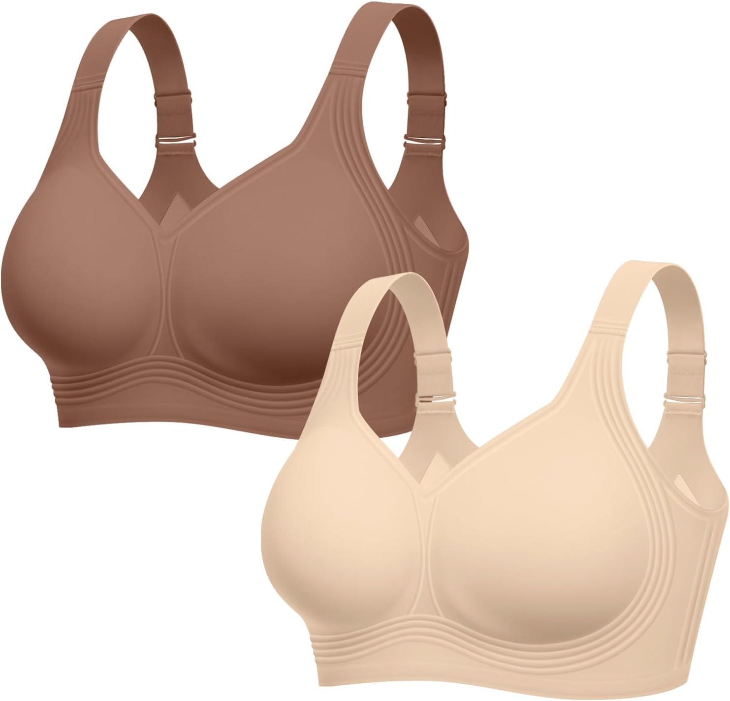 LetsJoli Jelly Bras for Women No Underwire Plus Size Push Up Supportive