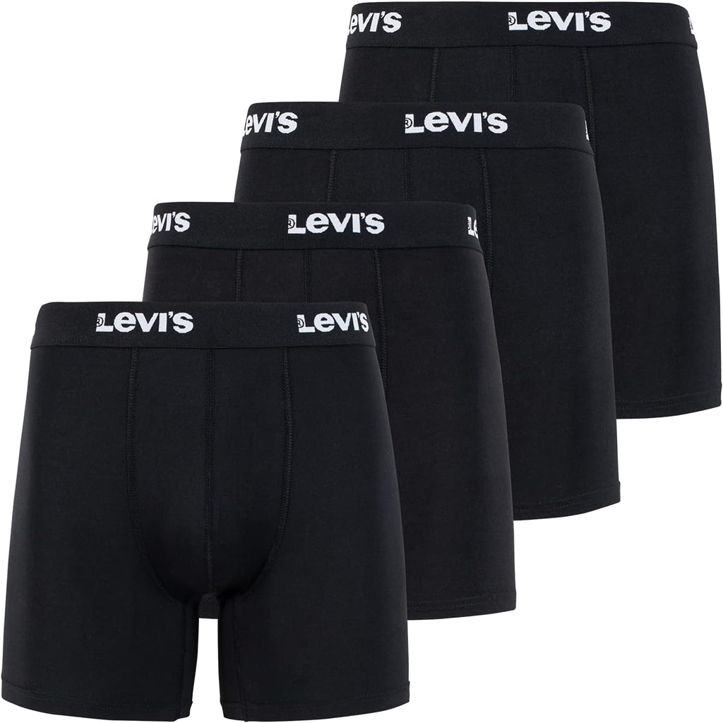 Levi's Mens Underwear Microfiber Boxer Brief for Men Ultra Soft 4 Pack