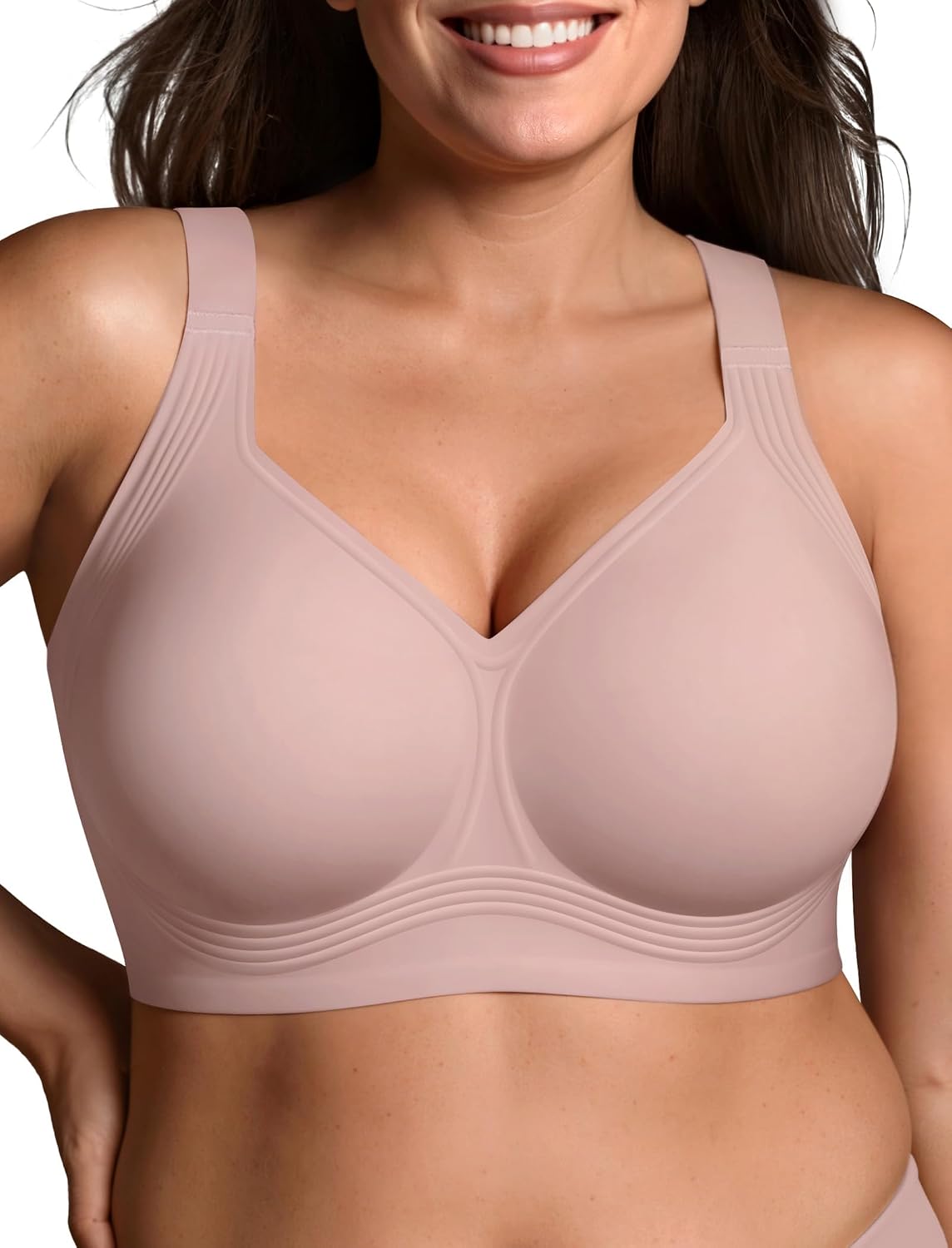 LetsJoli Jelly Bras for Women No Underwire Plus Size Push Up Supportive