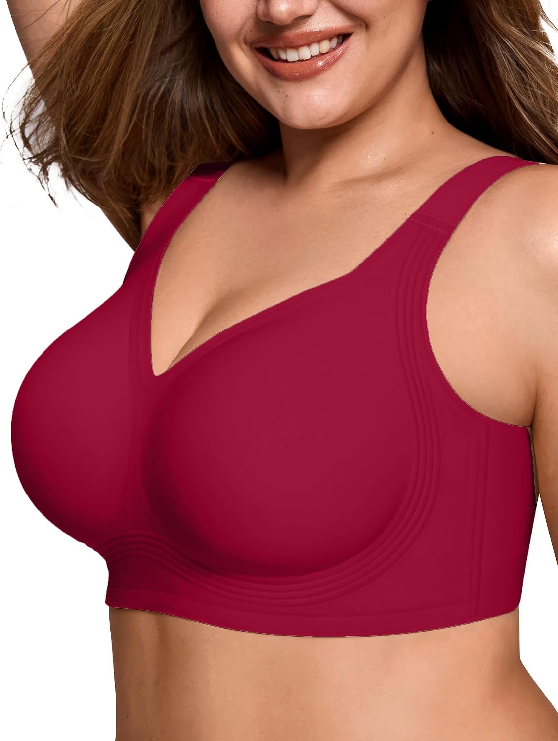 LetsJoli Jelly Bras for Women No Underwire Plus Size Push Up Supportive