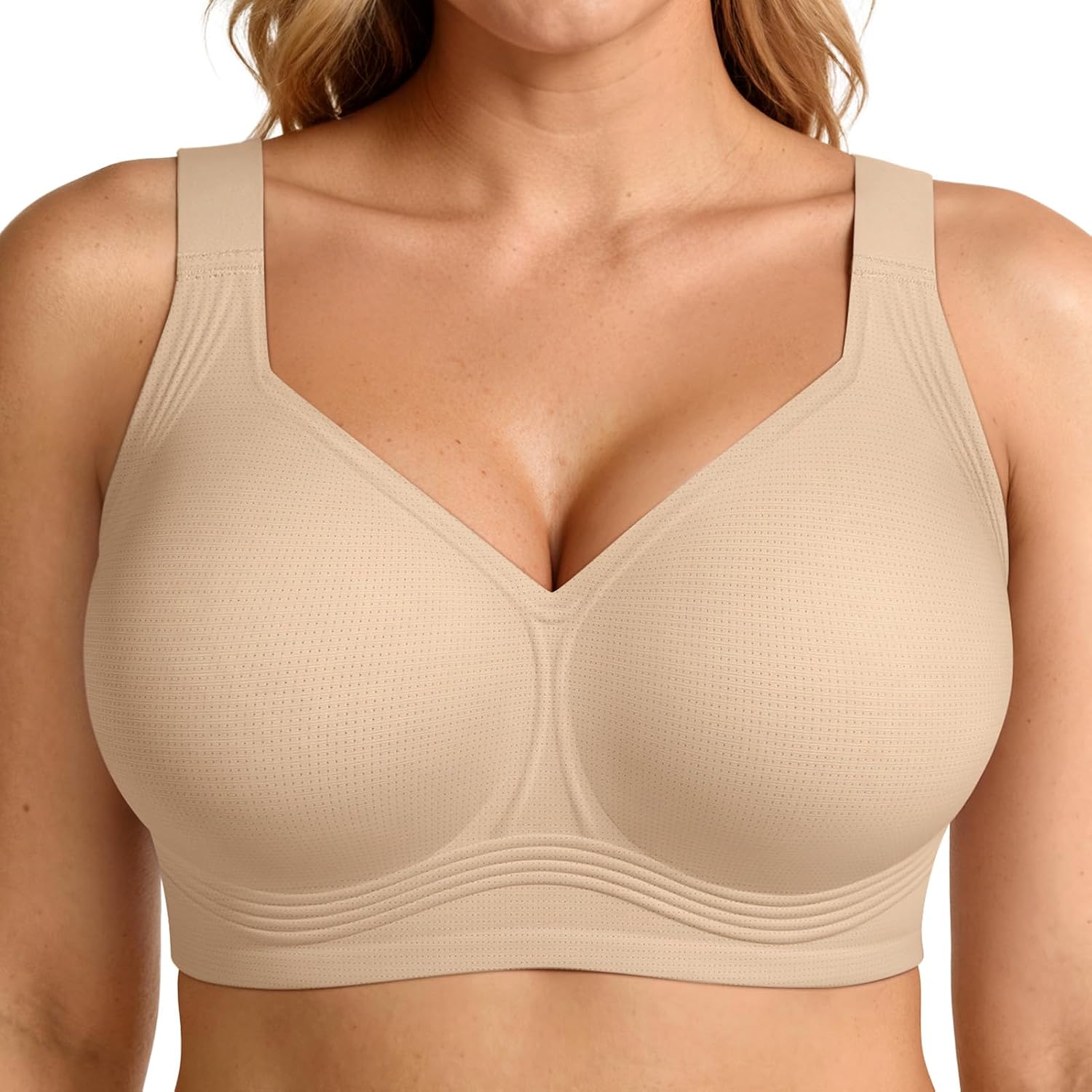 LetsJoli Jelly Bras for Women No Underwire Plus Size Push Up Supportive