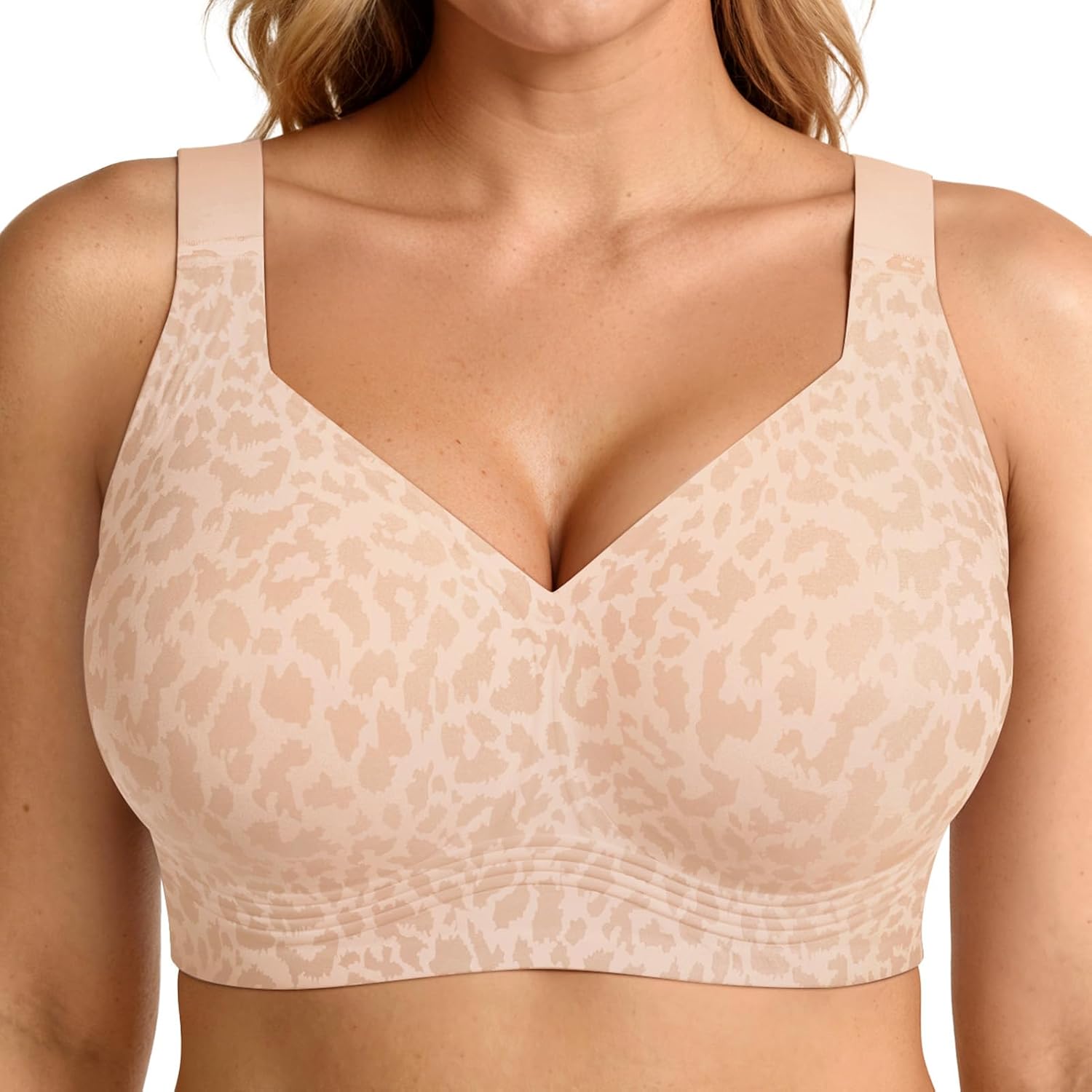 LetsJoli Jelly Bras for Women No Underwire Plus Size Push Up Supportive