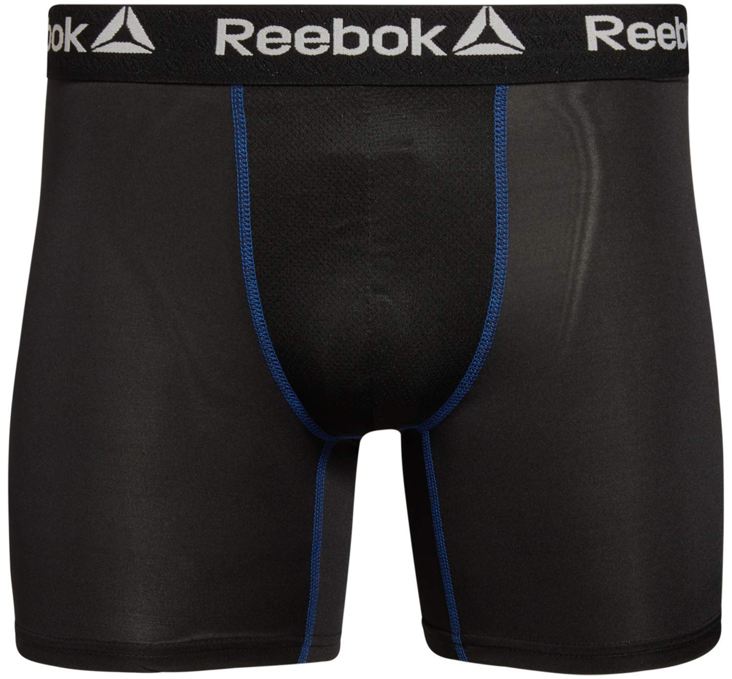 Reebok Mens Boxer Briefs - 4 Pack Underwear with Contour Pouch, 6'' Inseam