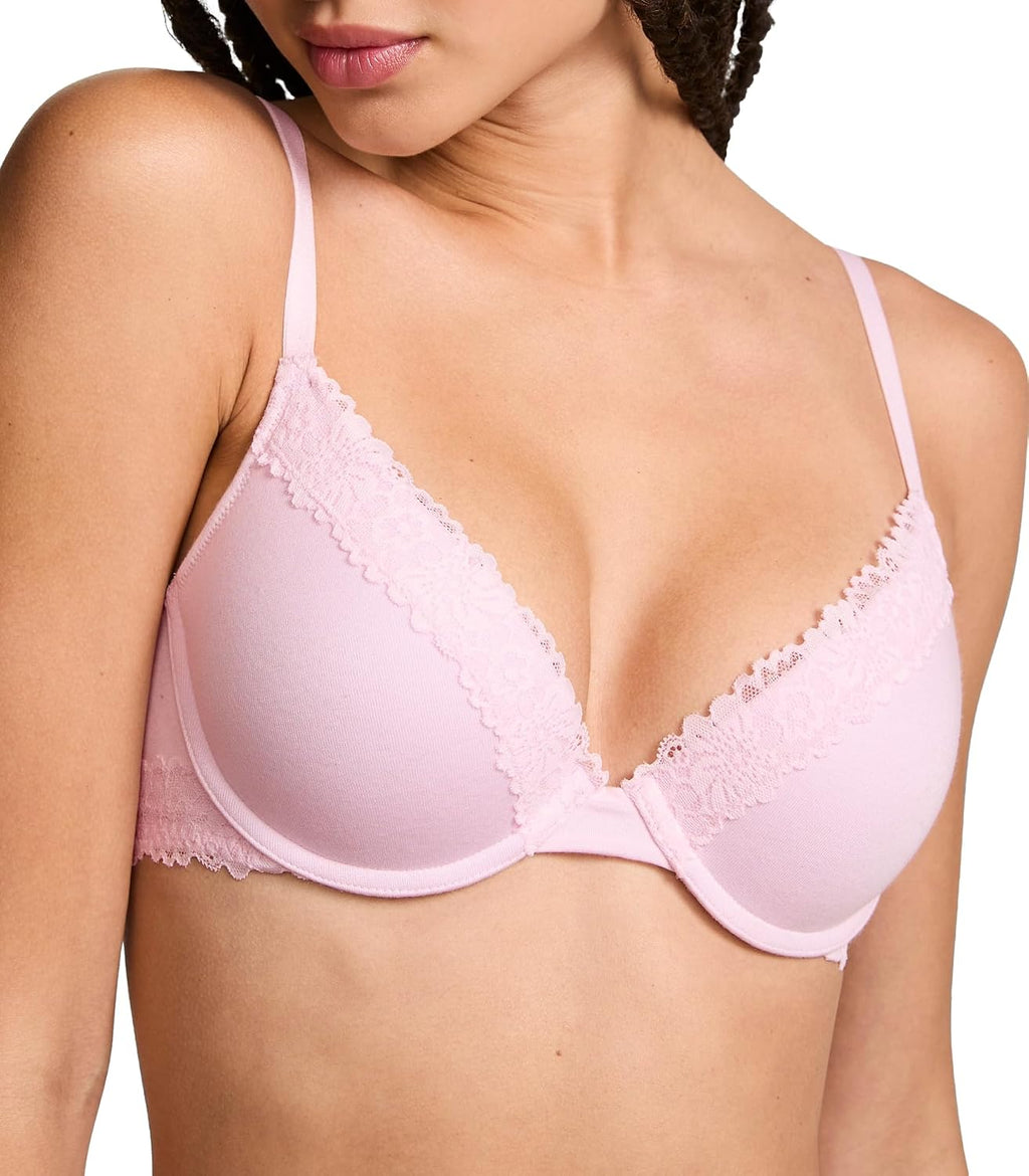 Victoria's Secret Women's Pink Wear Everywhere Push Up Bra, Bras for Women