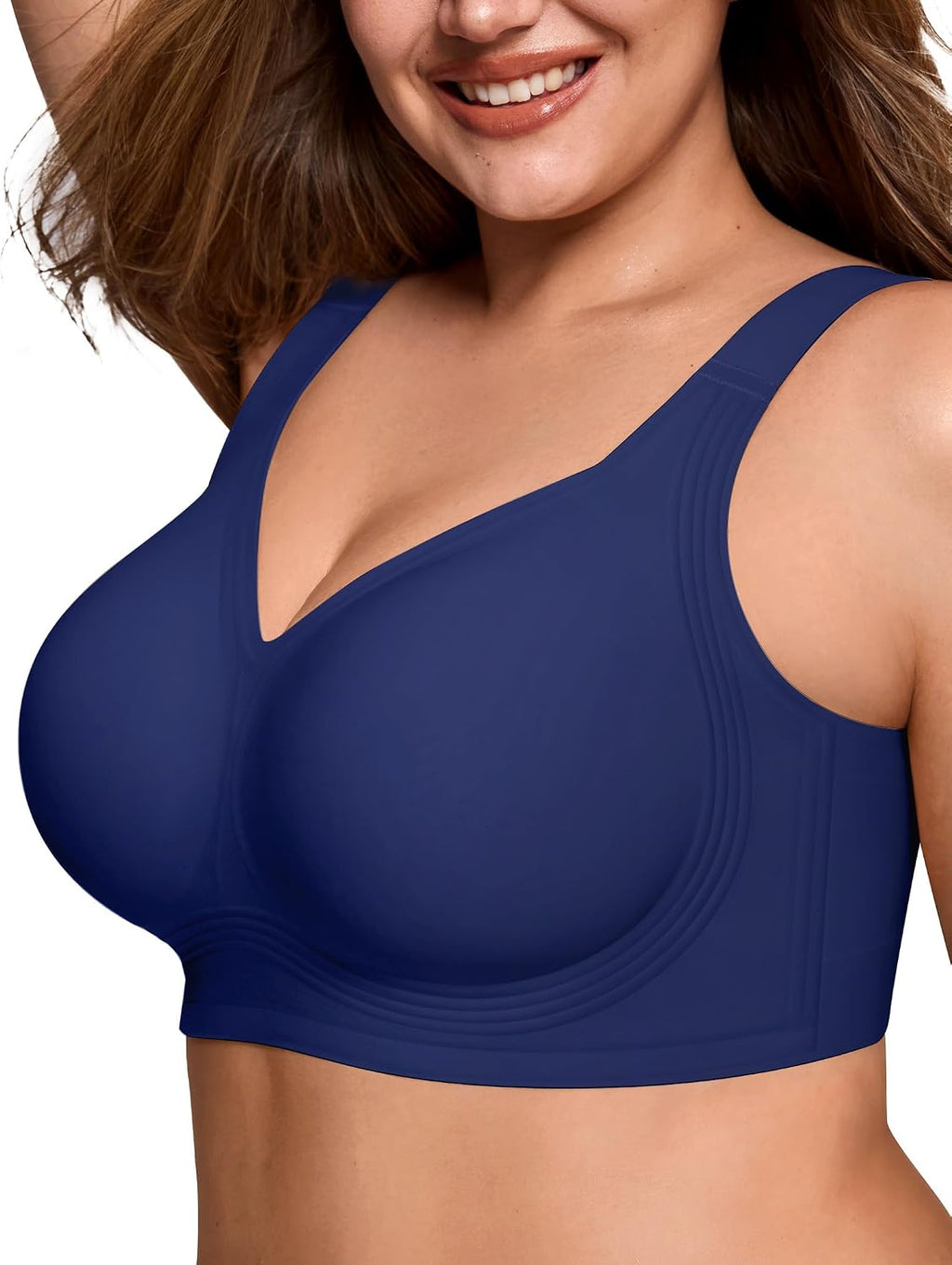 LetsJoli Jelly Bras for Women No Underwire Plus Size Push Up Supportive