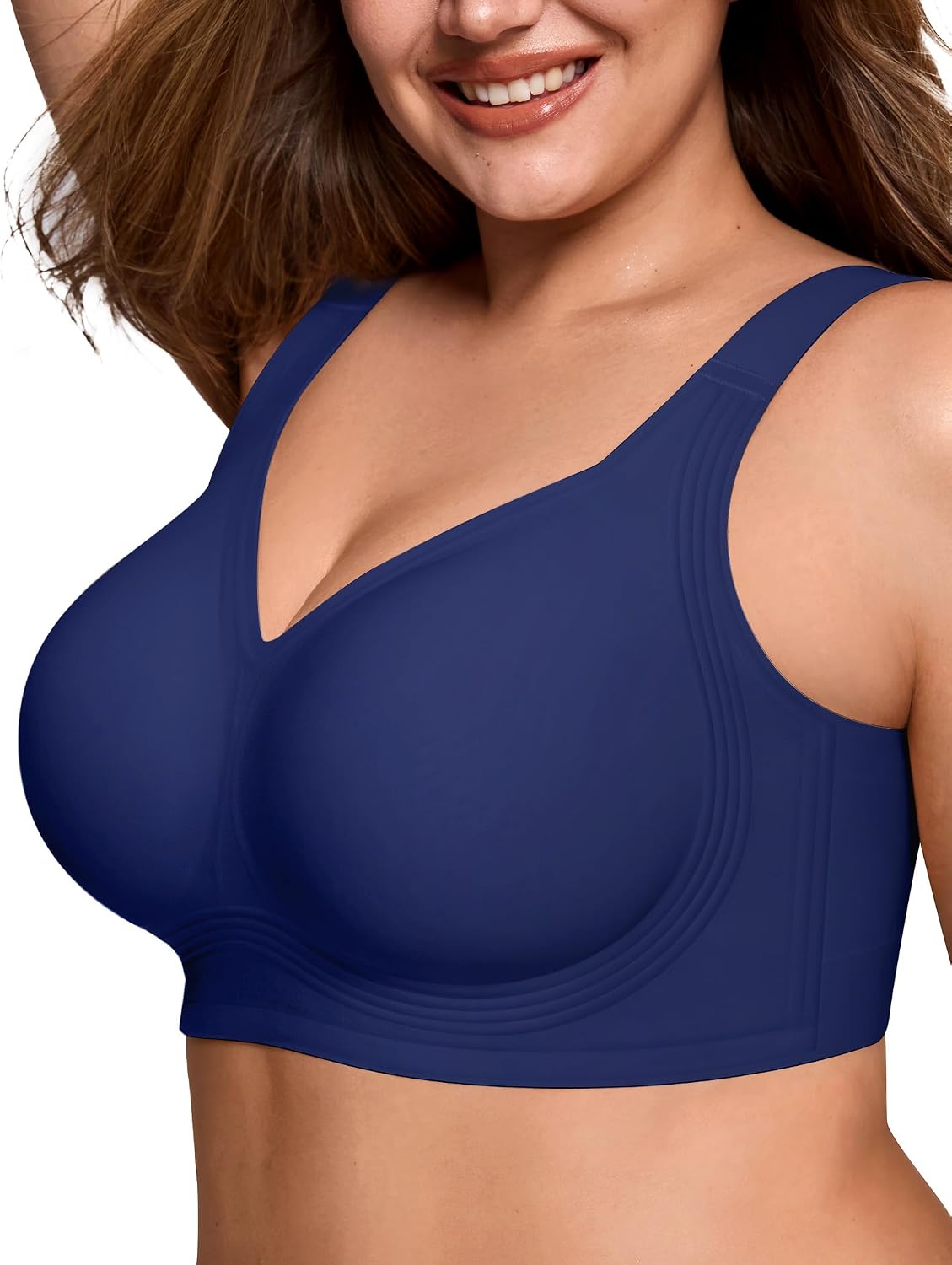 LetsJoli Jelly Bras for Women No Underwire Plus Size Push Up Supportive