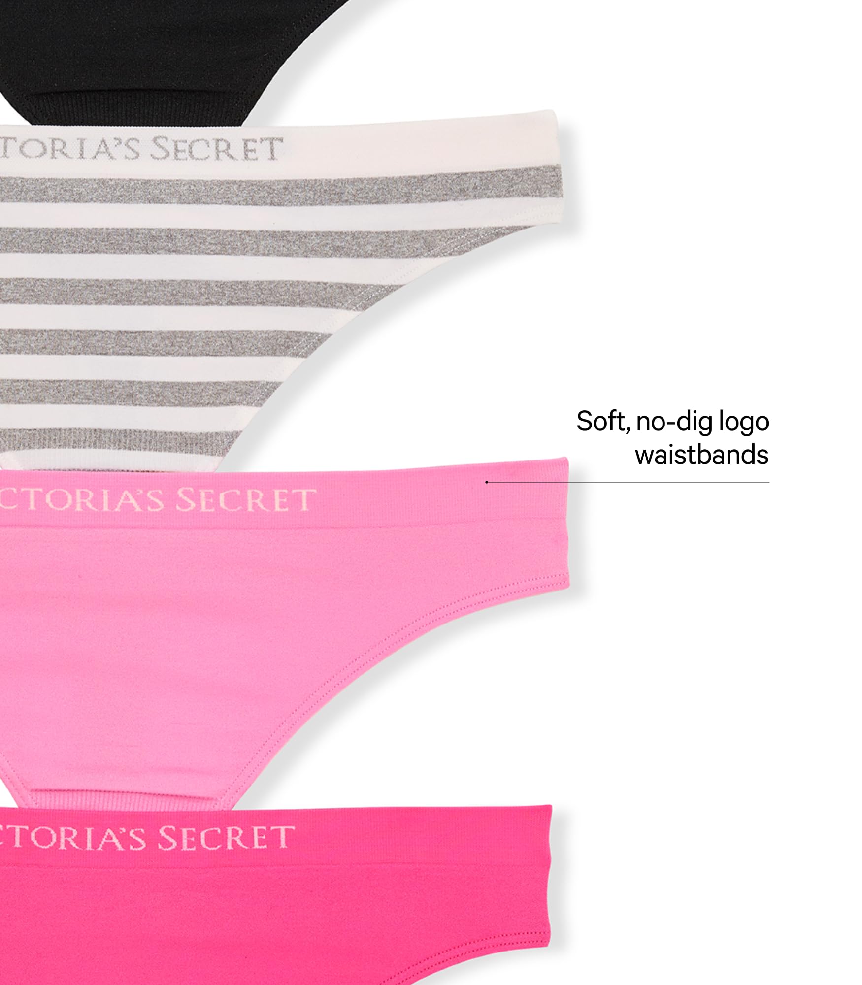 Victoria's Secret Women's Seamless Thong Panties, Underwear Pack