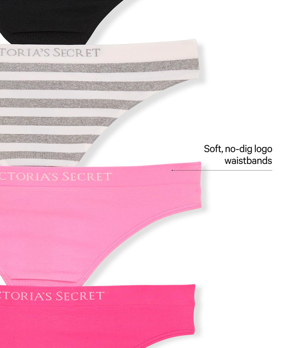 Victoria's Secret Women's Seamless Thong Panties, Underwear Pack