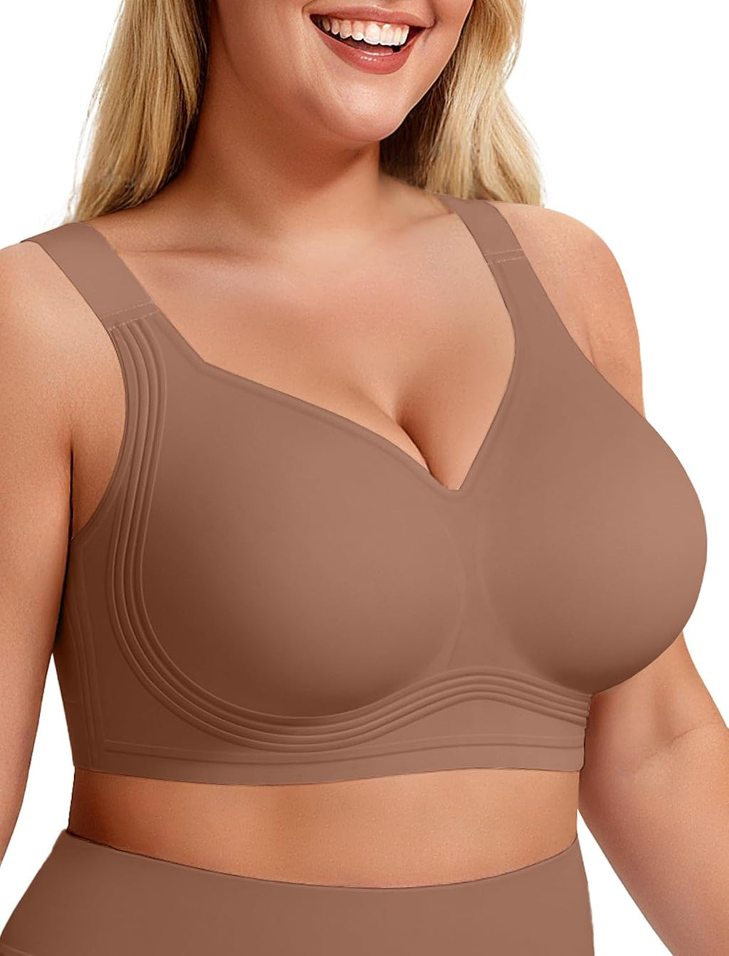 LetsJoli Jelly Bras for Women No Underwire Plus Size Push Up Supportive