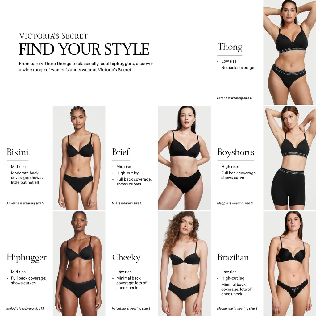 Victoria's Secret Women's Seamless Thong Panties, Underwear Pack