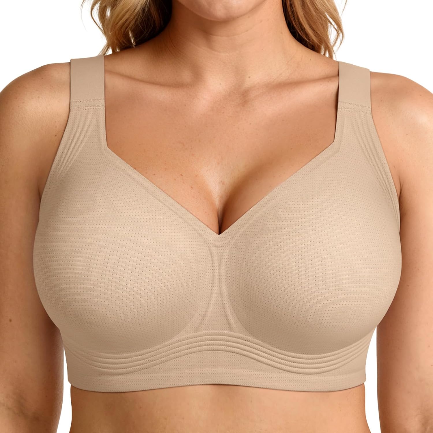 LetsJoli Jelly Bras for Women No Underwire Plus Size Push Up Supportive