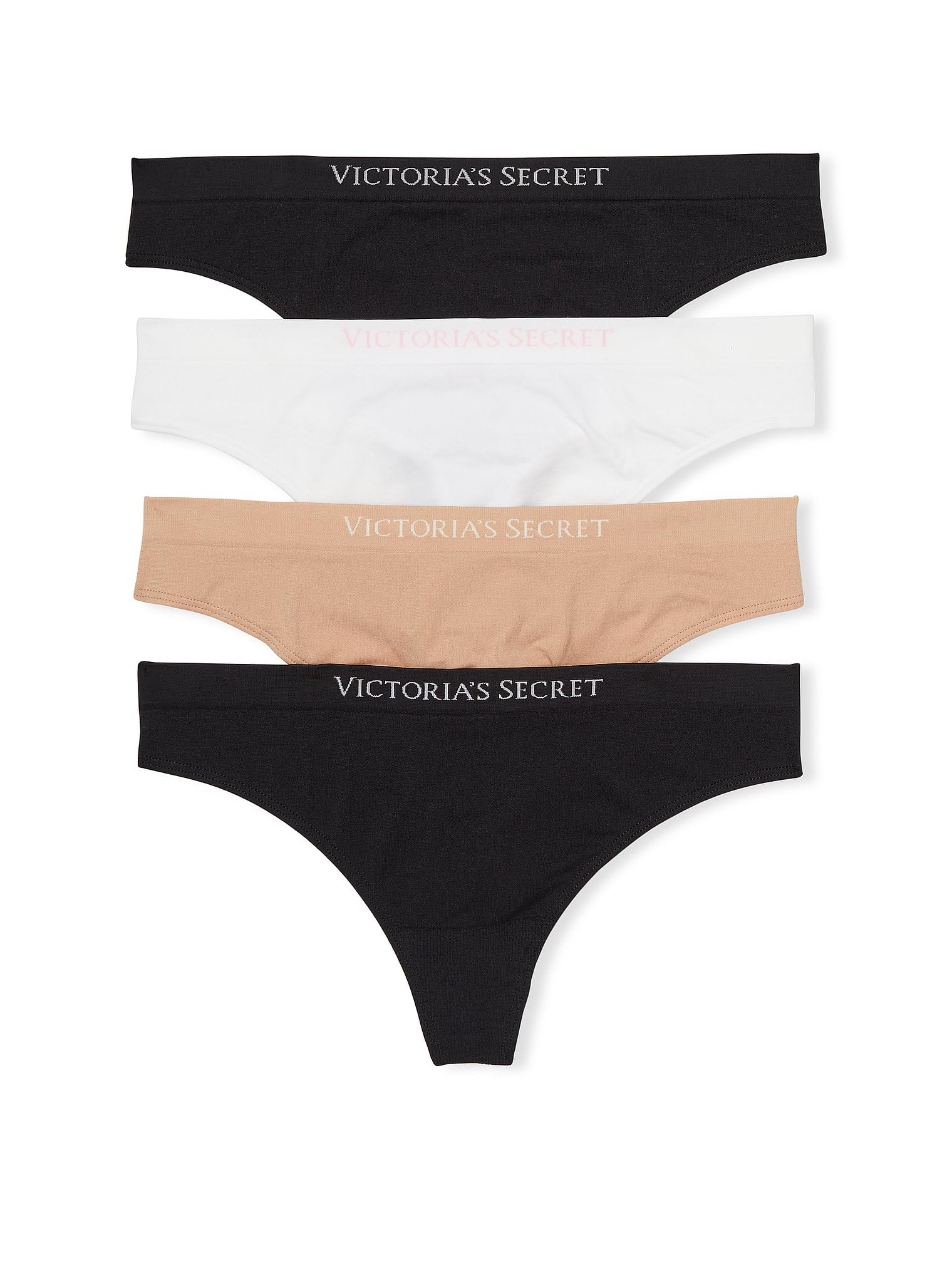 Victoria's Secret Women's Seamless Thong Panties, Underwear Pack