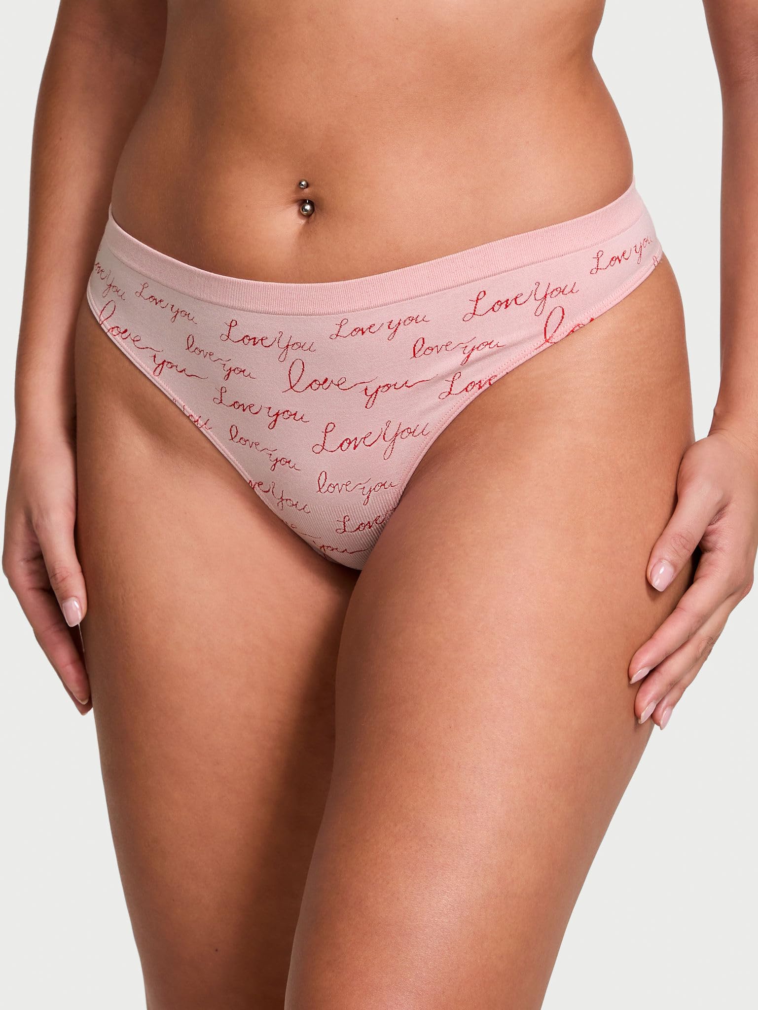 Victoria's Secret Women's Seamless Thong Panties, Underwear Pack