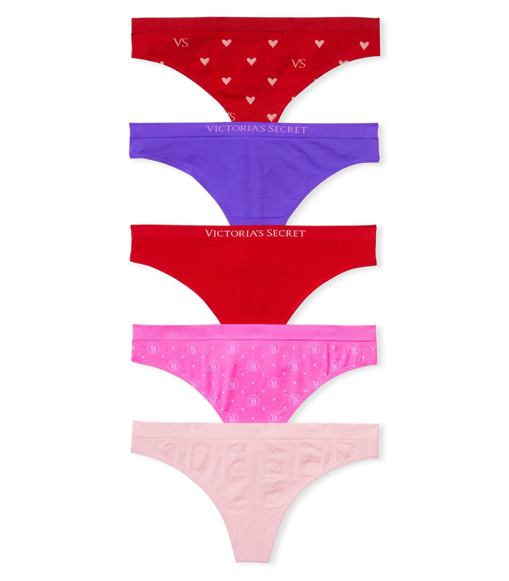 Victoria's Secret Women's Seamless Thong Panties, Underwear Pack