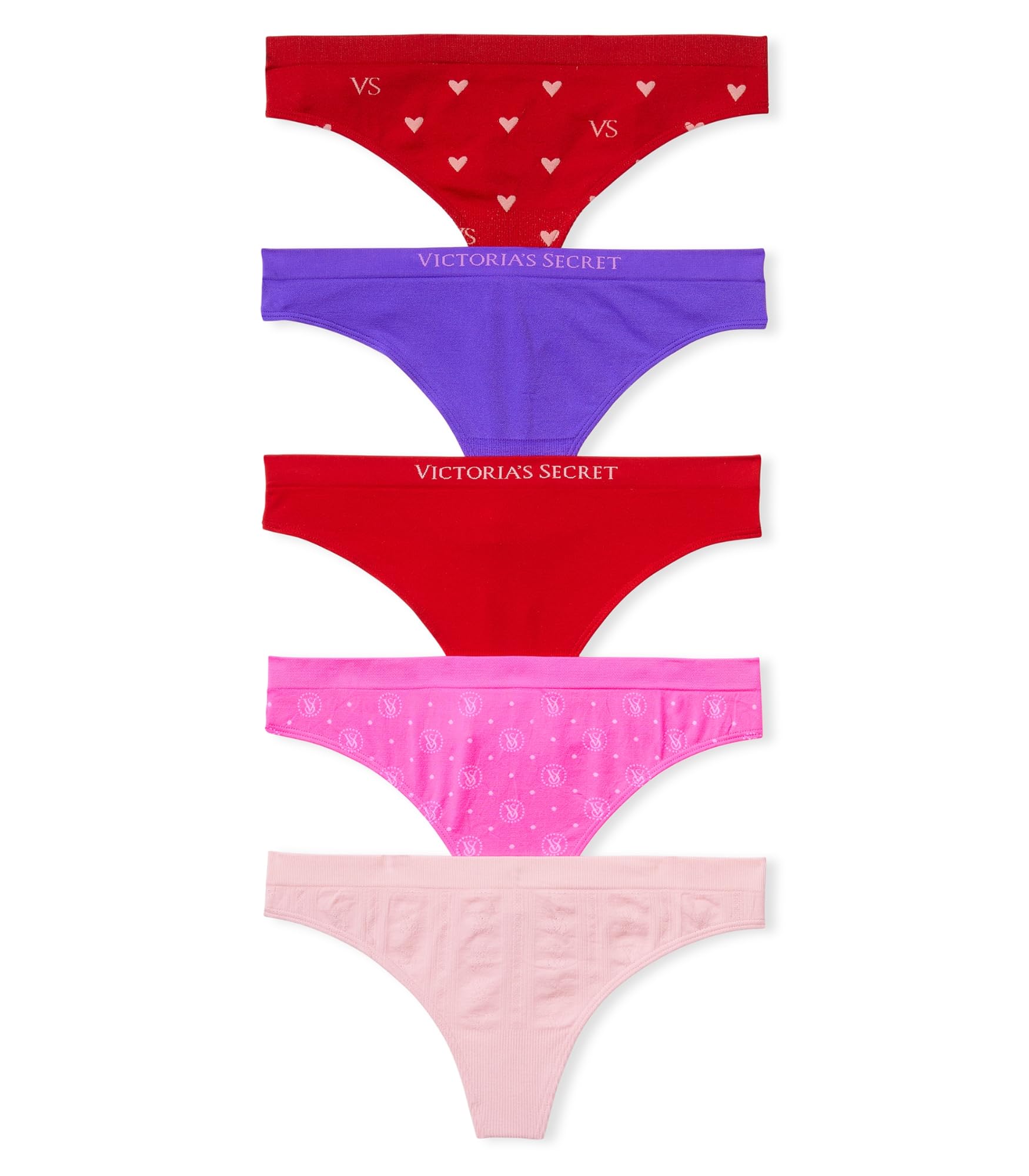 Victoria's Secret Women's Seamless Thong Panties, Underwear Pack