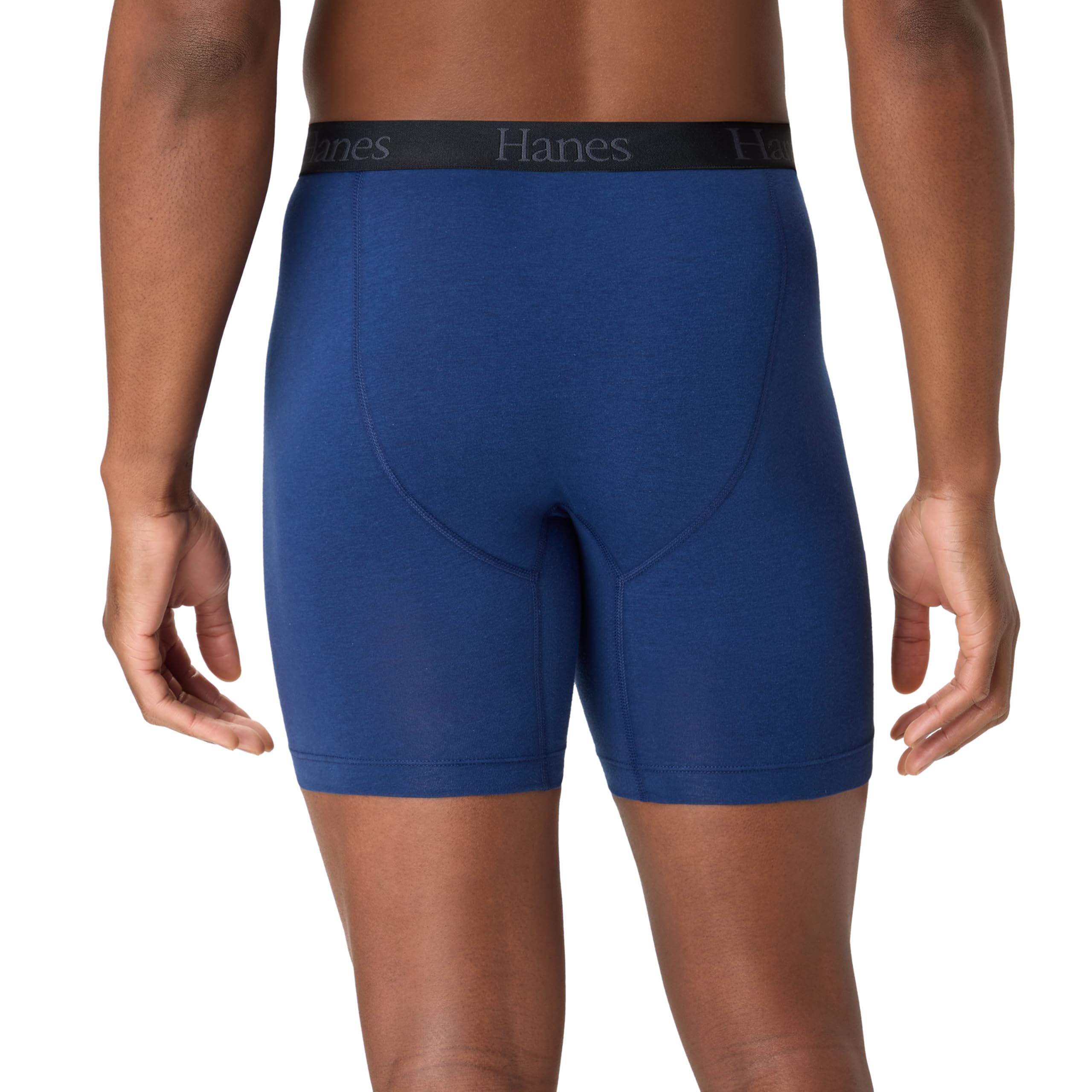 Hanes Men's Underwear Boxer Briefs or Long-Leg Boxer Briefs Pack, 3 Pack, No-Ride-Up, Stretch-Cotton Men Clothing