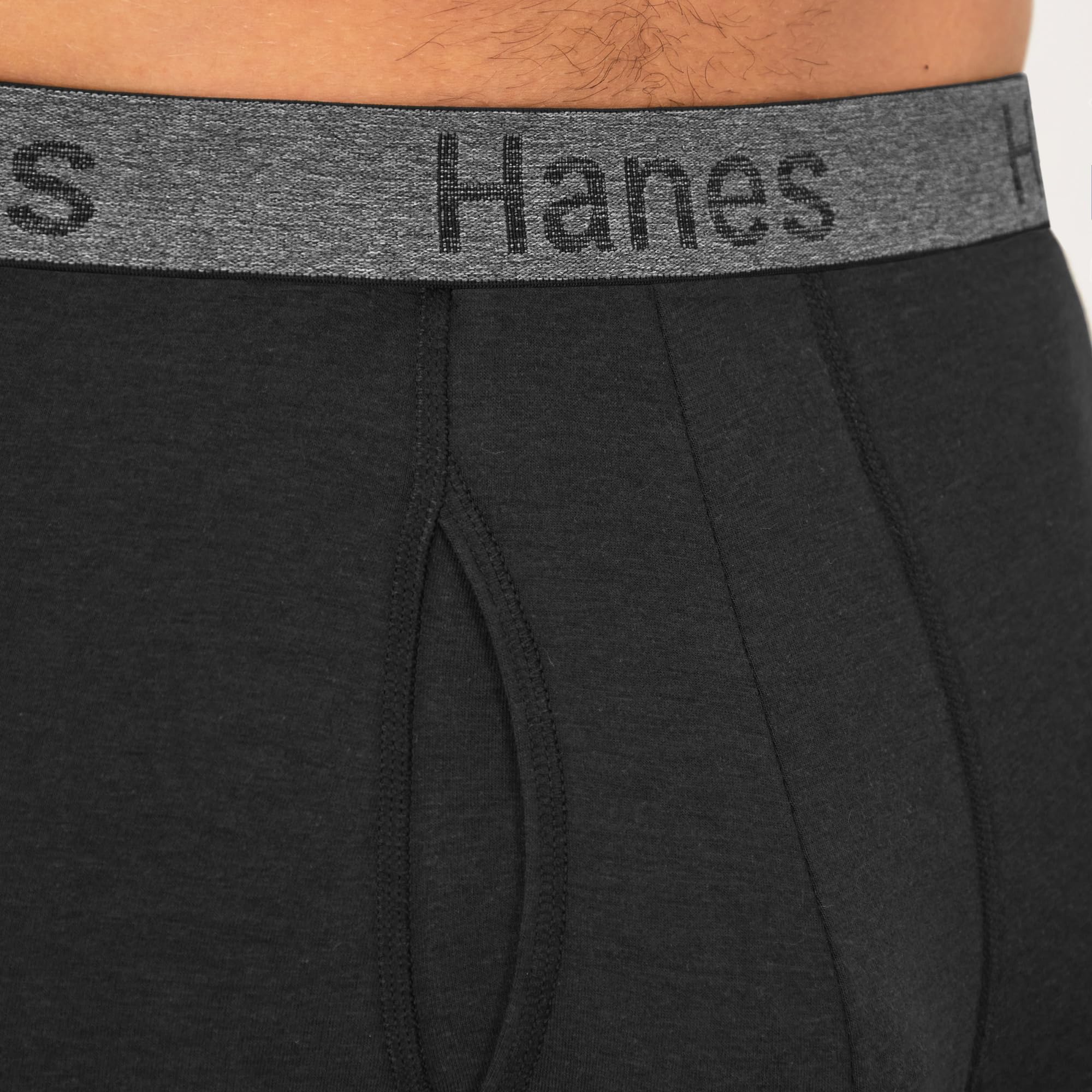 Hanes Men's Underwear Boxer Briefs or Long-Leg Boxer Briefs Pack, 3 Pack, No-Ride-Up, Stretch-Cotton Men Clothing