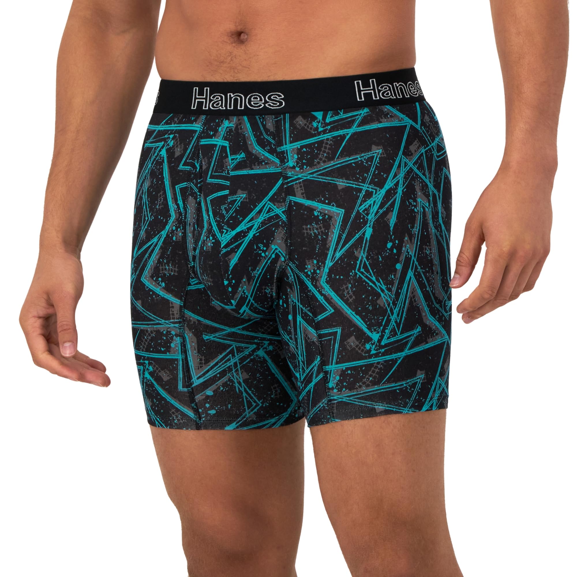 Hanes Men's Underwear Boxer Briefs or Long-Leg Boxer Briefs Pack, 3 Pack, No-Ride-Up, Stretch-Cotton Men Clothing