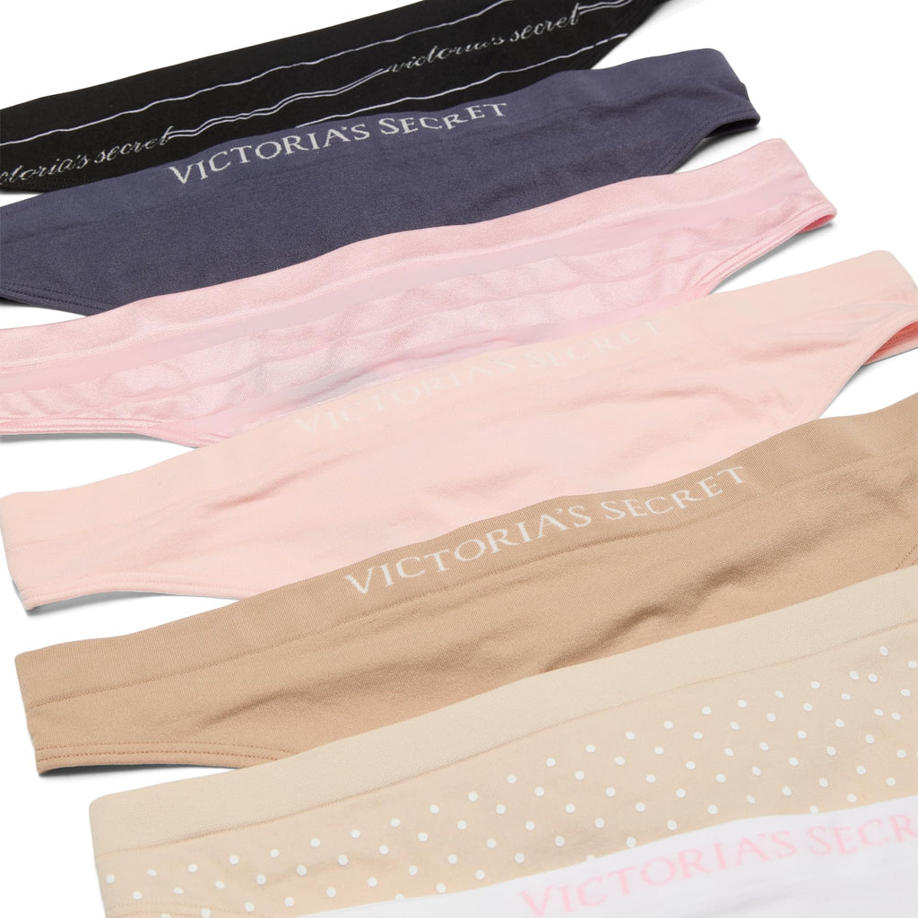 Victoria's Secret Women's Seamless Thong Panties, Underwear Pack