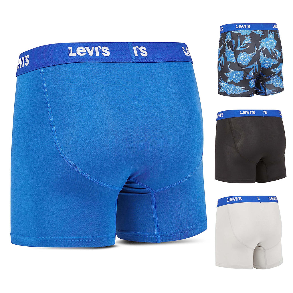 Levi's Mens Underwear Microfiber Boxer Brief for Men Ultra Soft 4 Pack