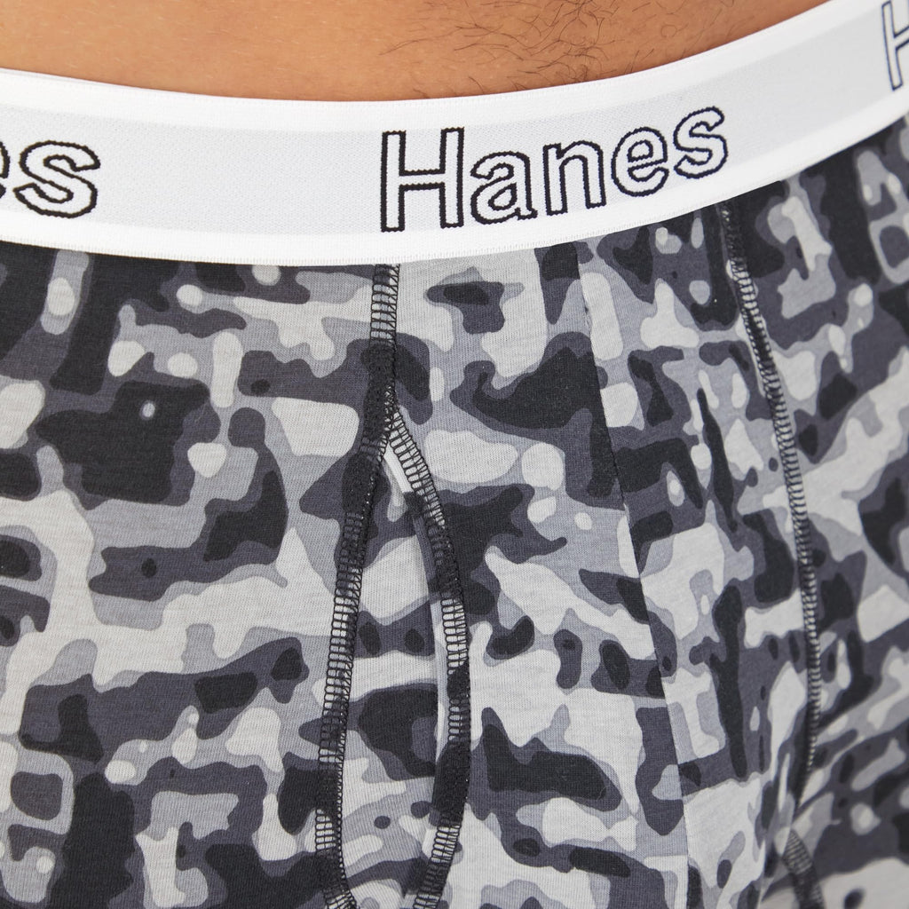 Hanes Men's Underwear Boxer Briefs or Long-Leg Boxer Briefs Pack, 3 Pack, No-Ride-Up, Stretch-Cotton Men Clothing